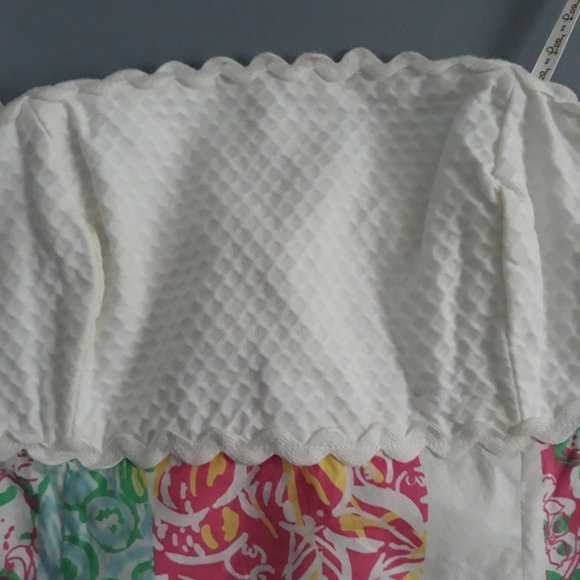 Lilly Pulitzer Franco Strapless Patchwork Dress size 0 - Picture 4 of 7